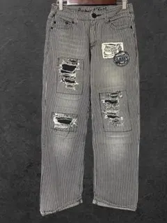y2k Punk stripe pants vintageのサムネイル