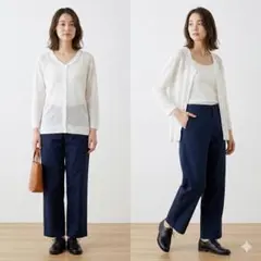 マーガレットハウエル 長袖カーディガン コットン100％ ホワイト Mサイズ