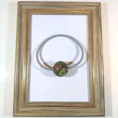 H1028 ハンドメイド とんぼ玉 ヘアゴム