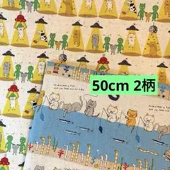 コットンこばやし 猫　ホワイト系　50cm 2柄