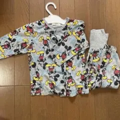 ミッキーマウス柄 ベビーパジャマ サイズ80