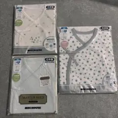 MIKI HOUSE 60サイズ コンビ肌着３枚セット