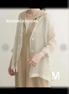 【アーバンリサーチドアーズ 】カットメッシュ カーデシャツジャケット　M