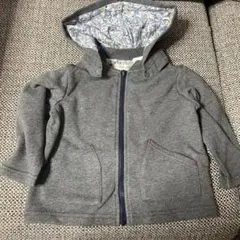 グレー フード付きトレーナー 90cm
