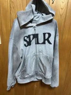 SPLR フード付きパーカー グレー