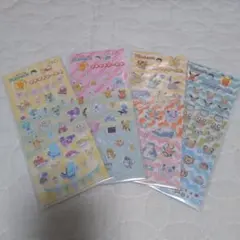 【 新品 】　ポケモン　プチプチシール　4種セット