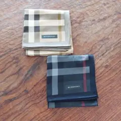 BURBERRY バーバリー　新品 ハンカチ ２枚セット　高島屋　チェック