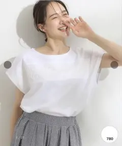 シューラルー　フレンチスリーブコットンTシャツのサムネイル