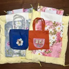 知育　おままごと　人形、ぬいぐるみ用小さな布団バッグセット