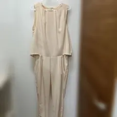 ベージュ オールインワン レディース
