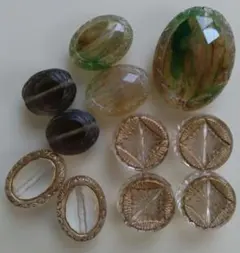 アンティーク風ビーズ　アクリルビーズセット まとめ売り