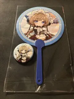 原神 サンドローネ うちわ 缶バッジ 2点セット C108 - メルカリ