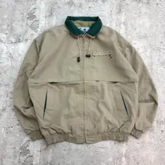 90s USA製　カリフォルニア　ブルゾン　L　ベージュ　刺繍　古着