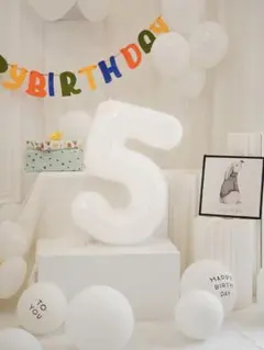 【Ｎｏ．5】バルーン 風船 ホワイト お祝い お誕生日