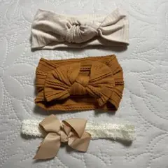 【未使用品】ベビーヘアバンド3点セット