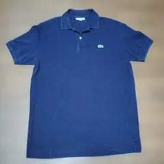 R1292】LACOSTE 半袖ポロシャツ サイズL ネイビー - メルカリ