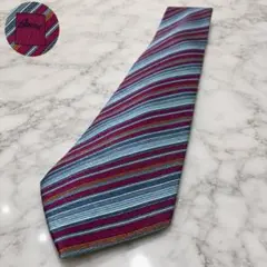 美品 Brioni ネクタイ シルク100 幾何学 イタリア製 ビジネス - メルカリ