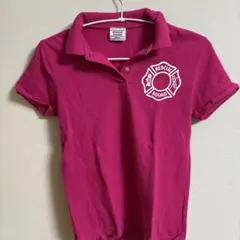 RESCUE SQUAD ポロシャツ Mサイズ ピンク