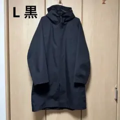 美品 L 黒 UNIQLO U ブロックテックコート ユニクロ LEMAIRE