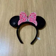 ＊ほぼ未使用 ミニー カチューシャ スパンコール ディズニー