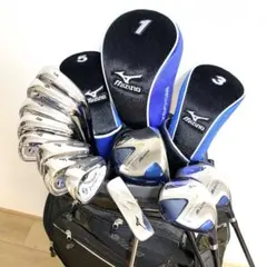 ミズノMizunoゴルフクラブ フルセット☆キャディバッグ付 初心者メンズ右R