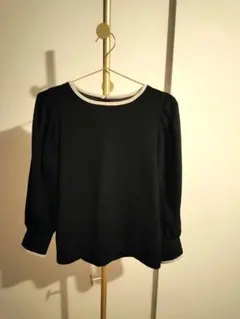 OPAQUE.CLIP 配色パフスリーブブラウス Mのサムネイル
