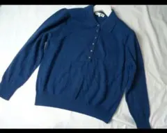 Reve Exellence カシミヤ100％ 襟付きデザイン セーター LL