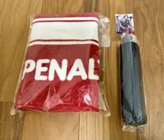 PENALTY コラボくじ おりたたみ傘 バスタオル セット オマケ付き