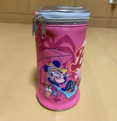 ミニーマウス 缶型　ポーチ ピンク