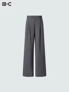 ユニクロ　UNIQLO タックワイドストレートパンツ　サイズS レディース