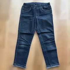 ウエストゴム ストレートデニムパンツ インディゴ