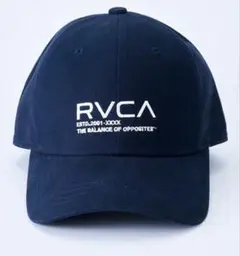 【新品・完売】RVCA BALANCE CREST CAP ネイビー ロゴ刺繍のサムネイル