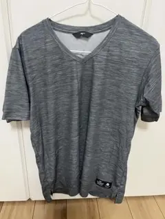 Mizuno 吸湿速乾 VネックTシャツ グレー