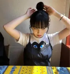 XSサイズ　PLAY COMME des GARCONS 黒ハート青目 Tシャツ