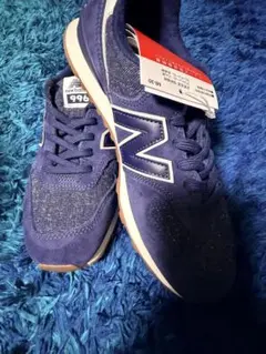 New Balance 996 レア入手困難 ネイビー スニーカー 23.5cm