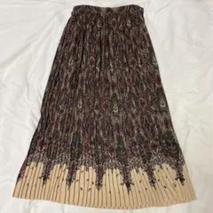 【美品】ペイズリー柄プリーツスカートのサムネイル