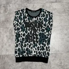 “HYSTERIC GLAMOUR ヒステリックグラマー　ニットベスト　総柄