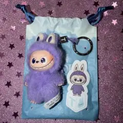 PIN FOR LOVE ぬいぐるみペンダント ラブブ イニシャルT