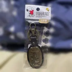 スヌーピーPEANUTS レザーキーホルダー 日本製 新品未開封チャーリースヌ