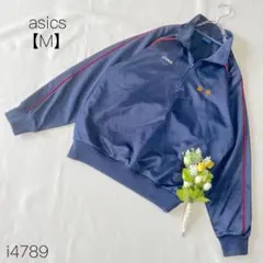 アシックス asics ハーフジップ トラックジャケット ジャージ M 紺のサムネイル