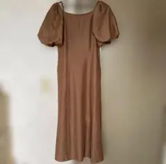 ★限定特価★FRAYI.D フレイアイディー ブラウン パフスリーブワンピース