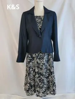 K&S フォーマルセットアップ ネイビー系 ジャケット×スカートセレモニー