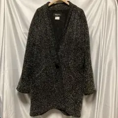 BUFFALO BOBS バッファローボブス 黒 ローブスタイルカーディガン 
