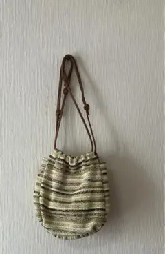 かごハンドバッグ 巾着型 レディースバック