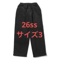 26SS COMOLI コーデュロイドローストリングパンツ　サイズ3