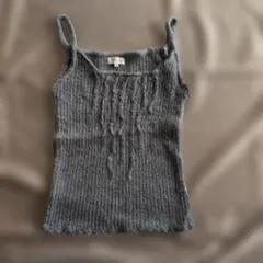 FRAGILE【素材】アルパカ70%　ニットビスチェ　グレー М