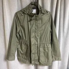 ロペ　ミニタリージャケット　カーキ色