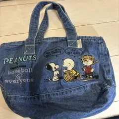 ルートート　ROOTOTE スヌーピー　トートバッグ　デニムバッグ