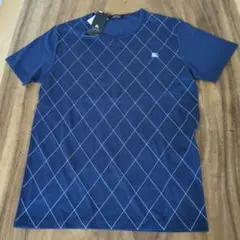 新品・未使用　Burberry ブラックレーベル　半袖Ｔシャツ　大きなダイヤ柄
