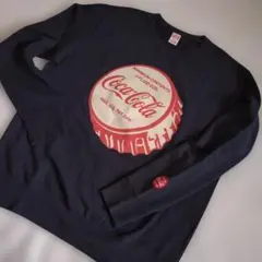 ユニクロ　Coca-Colaデザイン ネイビートレーナー　Lサイズ